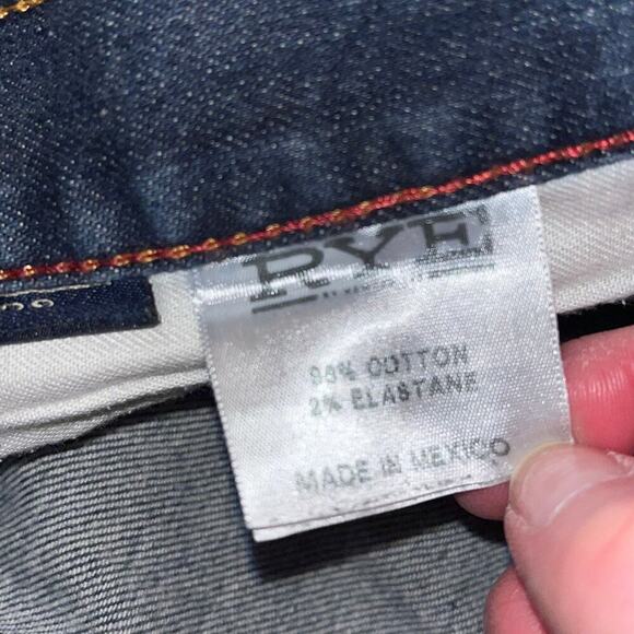 RYE Denim Jefferson Jean Shorts Size 38 Medium Wash Stretch Cuffed - Picture 3 of 6